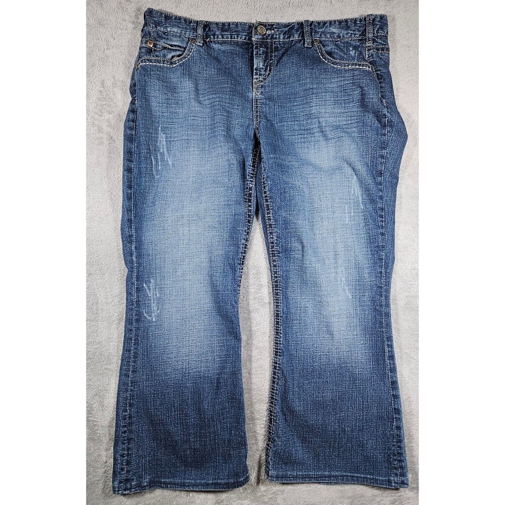 Maurices Women's Bootcut Jeans Size 16 Regular Medium Wash Stretch Denim
